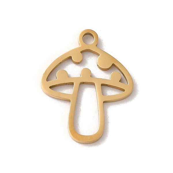 PandaHall 201 Stainless Steel Pendants, Laser Cut, Mushroom Charm, Golden, 17x13x1mm, Hole: 1.6mm 201 Stainless Steel Mushroom
PandaHall 201 Stainless Steel Pendants, Laser Cut, Mushroom Charm, Golden, 17x13x1mm, Hole: 1.6mm 201 Stainless Steel Mushroom