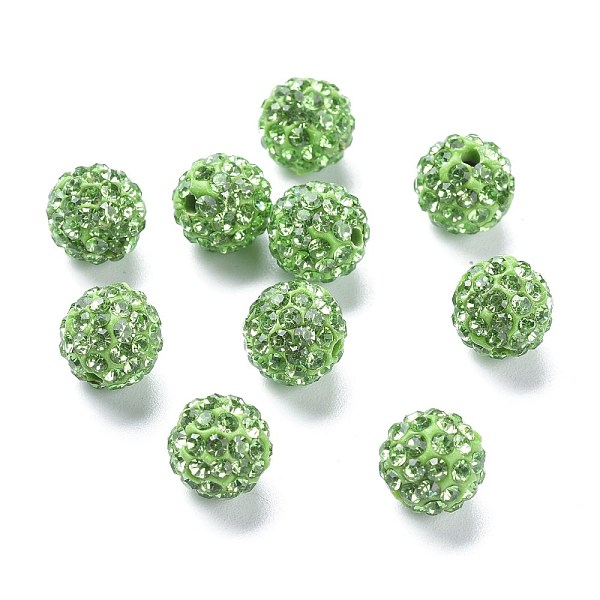 PandaHall Polymer Clay Rhinestone Beads, Grade A, Round, PP15, Peridot, 10mm, Hole: 1.8~2mm, 6 Rows Rhinestone, PP15(2.1~2.2mm) Polymer..., Green
PandaHall Polymer Clay Rhinestone Beads, Grade A, Round, PP15, Peridot, 10mm, Hole: 1.8~2mm, 6 Rows Rhinestone, PP15(2.1~2.2mm) Polymer..., Green