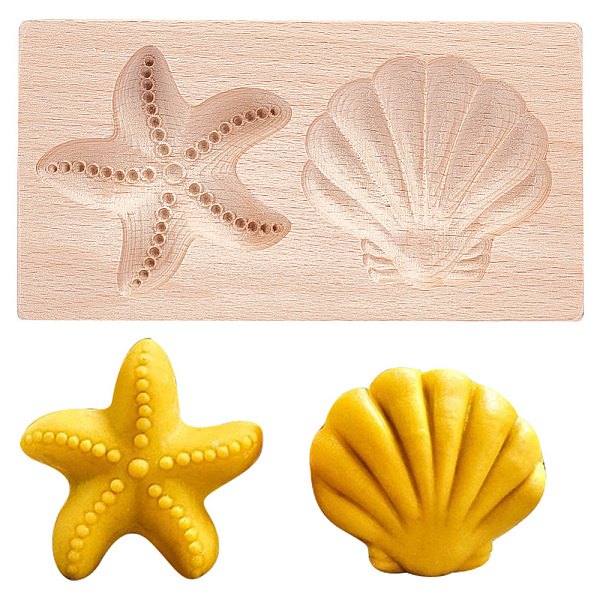 PandaHall Wooden Cookie Molds, Press Molds, Starfish & Shell Shape, PeachPuff, 69x129.5x20mm Wood Mixed Shapes Brown
PandaHall Wooden Cookie Molds, Press Molds, Starfish & Shell Shape, PeachPuff, 69x129.5x20mm Wood Mixed Shapes Brown