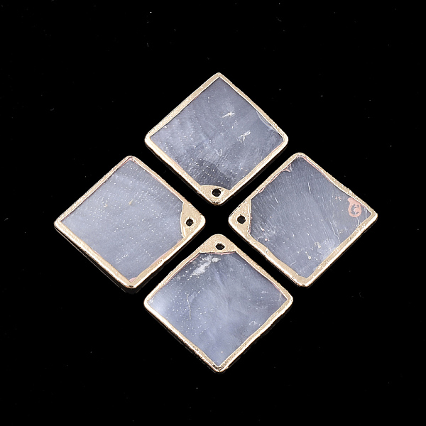 PandaHall Electroplate Capiz Shell Pendants, Rhombus, Light Gold, 26~26.5x26~26.5x1mm, Hole: 1.2mm Capiz Shell Rhombus
PandaHall Electroplate Capiz Shell Pendants, Rhombus, Light Gold, 26~26.5x26~26.5x1mm, Hole: 1.2mm Capiz Shell Rhombus