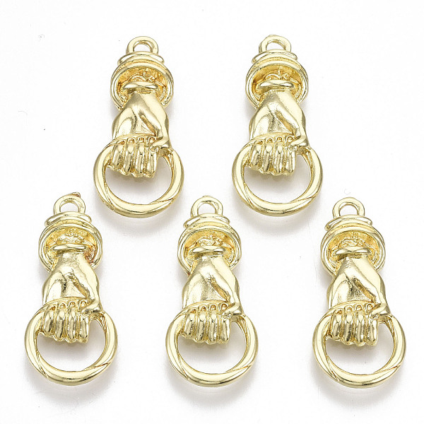 PandaHall Rack Plating Alloy Pendants, Cadmium Free & Lead Free, Hand with Ring, Light Gold, 29x13x3mm, Hole: 2.4mm Alloy Palm
PandaHall Rack Plating Alloy Pendants, Cadmium Free & Lead Free, Hand with Ring, Light Gold, 29x13x3mm, Hole: 2.4mm Alloy Palm