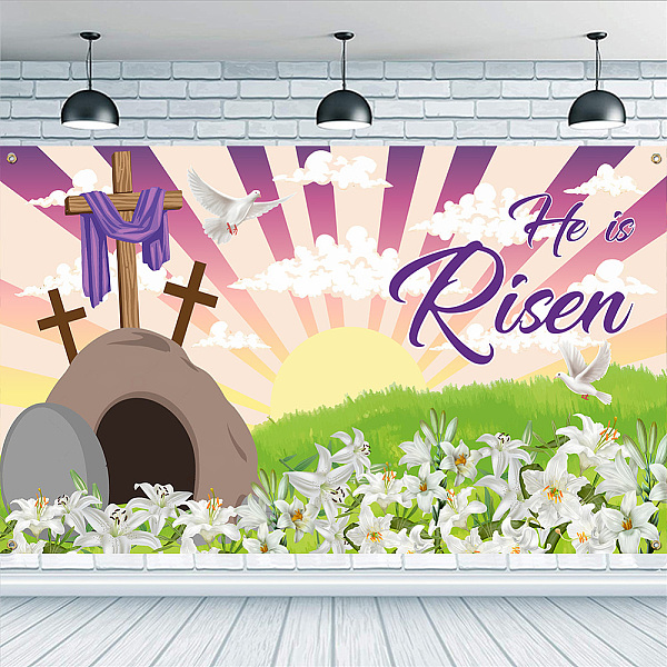PandaHall Easter Polyester Hanging Banner Sign, Rectangle with Word, Party Decoration Supplies Celebration Backdrop, Cross, 1100x1800mm...
PandaHall Easter Polyester Hanging Banner Sign, Rectangle with Word, Party Decoration Supplies Celebration Backdrop, Cross, 1100x1800mm...