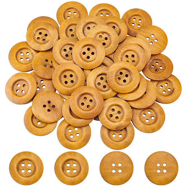 PandaHall OLYCRAFT 40Pcs Flat Round Wood Buttons 4 Hole Wood Sewing Button 2 Inch Large Size Wood Sewing Buttons 4mm Hole Handmade Buttons..., Brown
PandaHall OLYCRAFT 40Pcs Flat Round Wood Buttons 4 Hole Wood Sewing Button 2 Inch Large Size Wood Sewing Buttons 4mm Hole Handmade Buttons..., Brown