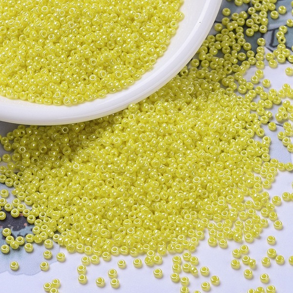 PandaHall MIYUKI Round Rocailles Beads, Japanese Seed Beads, 11/0, (RR422) Opaque Yellow Luster, 2x1.3mm, Hole: 0.8mm, about 1111pcs/10g...
PandaHall MIYUKI Round Rocailles Beads, Japanese Seed Beads, 11/0, (RR422) Opaque Yellow Luster, 2x1.3mm, Hole: 0.8mm, about 1111pcs/10g...