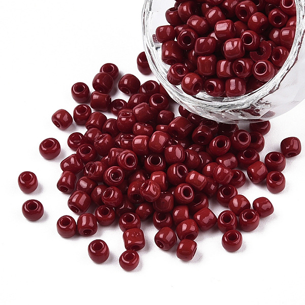 PandaHall Glass Seed Beads, Opaque Colours Seed, Small Craft Beads for DIY Jewelry Making, Round, Dark Red, 4mm, Hole:1.5mm, about..., Pink
PandaHall Glass Seed Beads, Opaque Colours Seed, Small Craft Beads for DIY Jewelry Making, Round, Dark Red, 4mm, Hole:1.5mm, about..., Pink