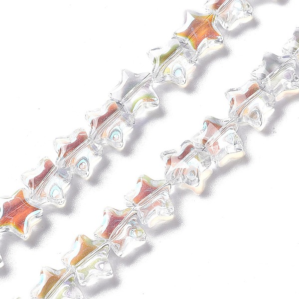 PandaHall Transparent Electroplate Glass Beads Strands, Half Plated, Star, 9.5x10x5mm, Hole: 0.9mm, about 102pcs/strand, 33.86''(86cm) Glass..., Clear
PandaHall Transparent Electroplate Glass Beads Strands, Half Plated, Star, 9.5x10x5mm, Hole: 0.9mm, about 102pcs/strand, 33.86''(86cm) Glass..., Clear