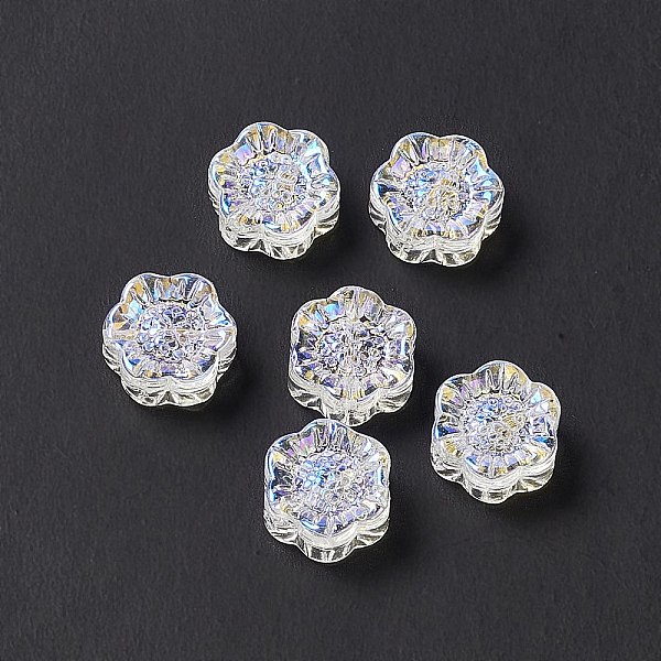 PandaHall Electroplated Glass Beads, Sunflower, for Jewelry Making, Clear AB, 12.5x11.5x6mm, Hole: 1mm Glass Flower White
PandaHall Electroplated Glass Beads, Sunflower, for Jewelry Making, Clear AB, 12.5x11.5x6mm, Hole: 1mm Glass Flower White