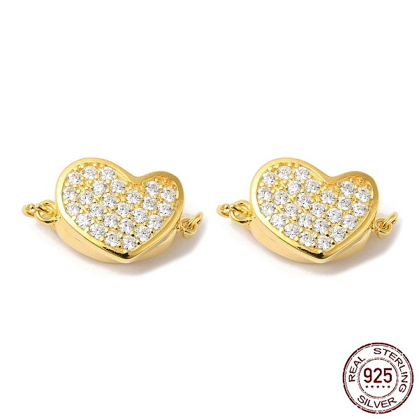 PandaHall 925 Sterling Sliver Micro Pave Clear Cubic Zirconia Box Clasps, 1-Strand, 2-Hole, with 925 Stamp, Heart, Real 18K Gold Plated...
PandaHall 925 Sterling Sliver Micro Pave Clear Cubic Zirconia Box Clasps, 1-Strand, 2-Hole, with 925 Stamp, Heart, Real 18K Gold Plated...