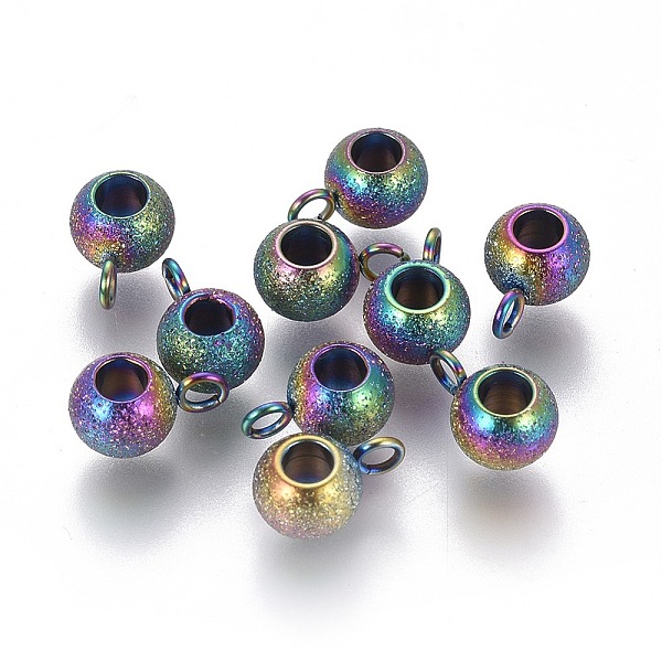 PandaHall Ion Plating(IP) 304 Stainless Steel Tube Bails, Loop Bails, Textured, Round, Rainbow Color, 8.5x4.5x6mm, Hole: 1.8mm, Inner...
PandaHall Ion Plating(IP) 304 Stainless Steel Tube Bails, Loop Bails, Textured, Round, Rainbow Color, 8.5x4.5x6mm, Hole: 1.8mm, Inner...