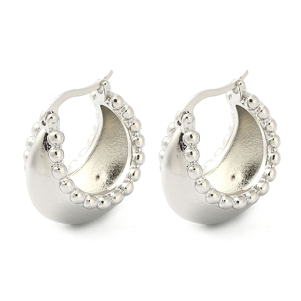 PandaHall Rack Plating Brass Crescent Moon Hoop Earrings for Women, Lead Free & Cadmium Free, Platinum, 24x14x24mm Brass Moon
PandaHall Rack Plating Brass Crescent Moon Hoop Earrings for Women, Lead Free & Cadmium Free, Platinum, 24x14x24mm Brass Moon