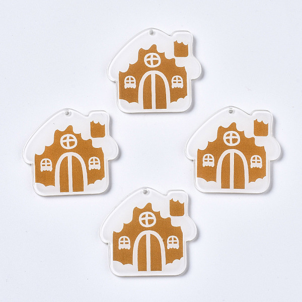 PandaHall Transparent Printed Acrylic Pendants, Christmas, House, Peru, 32.5x34.5x2.5mm, Hole: 1.6mm Acrylic Building Brown
PandaHall Transparent Printed Acrylic Pendants, Christmas, House, Peru, 32.5x34.5x2.5mm, Hole: 1.6mm Acrylic Building Brown