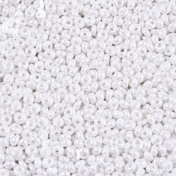 PandaHall TOHO Short Magatama Beads, Japanese Seed Beads, (121) Opaque Luster White, 3.5x3x2.5mm, Hole: 0.8mm, about 450g/bag Glass White
PandaHall TOHO Short Magatama Beads, Japanese Seed Beads, (121) Opaque Luster White, 3.5x3x2.5mm, Hole: 0.8mm, about 450g/bag Glass White