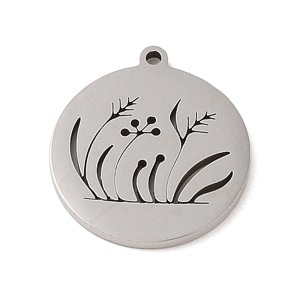 PandaHall 201 Stainless Steel Pendants, Flat Round with Plants Charm, Stainless Steel Color, 20x18x1.5mm, Hole: 1mm 201 Stainless Steel Flat...
PandaHall 201 Stainless Steel Pendants, Flat Round with Plants Charm, Stainless Steel Color, 20x18x1.5mm, Hole: 1mm 201 Stainless Steel Flat...