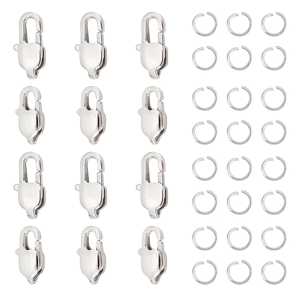 PandaHall UNICRAFTALE 16 Pcs 2 Size Ion Plating 304 Stainless Steel Lobster Claw Clasp with 20Pcs Open Jump Ring Long Closures Clasp...
PandaHall UNICRAFTALE 16 Pcs 2 Size Ion Plating 304 Stainless Steel Lobster Claw Clasp with 20Pcs Open Jump Ring Long Closures Clasp...