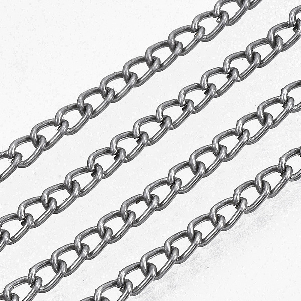 PandaHall Iron Twisted Chains, Curb Chains, Unwelded, with Spool, Nickel Free, Raw(Unplated), 3.7x2.5x0.7mm, about 328.08 Feet(100m)/roll...
PandaHall Iron Twisted Chains, Curb Chains, Unwelded, with Spool, Nickel Free, Raw(Unplated), 3.7x2.5x0.7mm, about 328.08 Feet(100m)/roll...