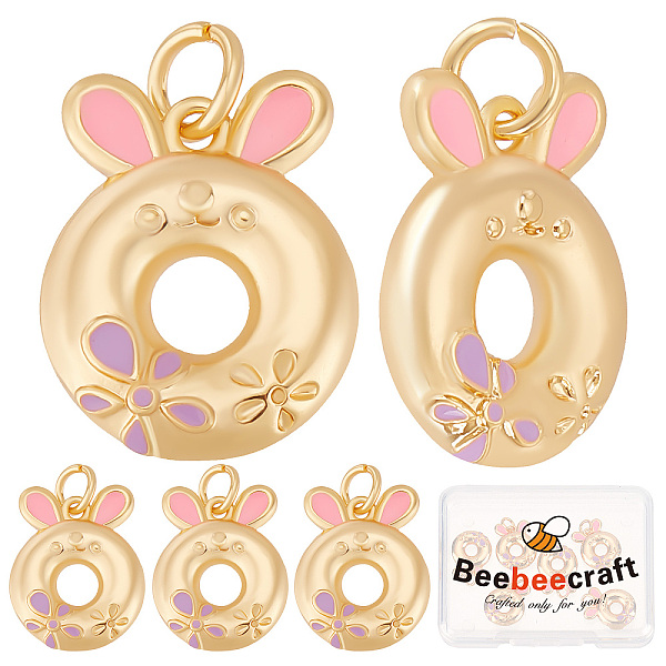 PandaHall Beebeecraft 6Pcs Brass Enamel Pendants, with Jump Ring, Rabbit with Flower, Real 12K Gold Plated, 16.5x13x3.7mm, Hole: 3mm...
PandaHall Beebeecraft 6Pcs Brass Enamel Pendants, with Jump Ring, Rabbit with Flower, Real 12K Gold Plated, 16.5x13x3.7mm, Hole: 3mm...