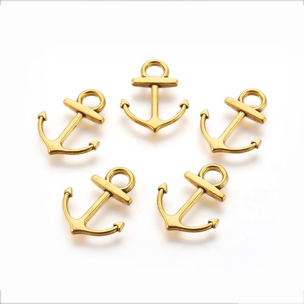 PandaHall Alloy Pendants, Cadmium Free & Lead Free, Anchor, Antique Golden, 19x15x2mm, hole: 3mm Alloy Anchor & Helm
PandaHall Alloy Pendants, Cadmium Free & Lead Free, Anchor, Antique Golden, 19x15x2mm, hole: 3mm Alloy Anchor & Helm