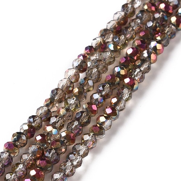 PandaHall Electroplate Glass Bead Strands, Half Plated, Faceted, Rondelle, Copper Plated, 3x2mm, Hole: 1mm, about 165~169pcs/strand, 15~16...
PandaHall Electroplate Glass Bead Strands, Half Plated, Faceted, Rondelle, Copper Plated, 3x2mm, Hole: 1mm, about 165~169pcs/strand, 15~16...
