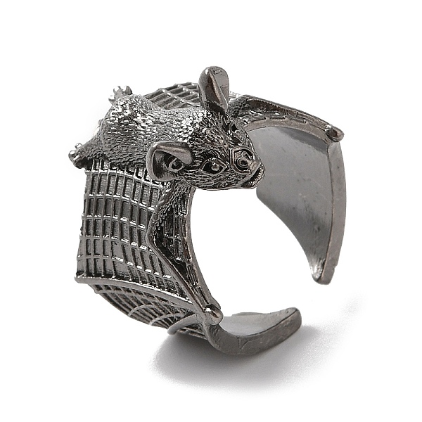 PandaHall Alloy Bat Open Cuff Rings for Men Women, Gunmetal, US Size 7 1/4(17.5mm) Alloy Bat
PandaHall Alloy Bat Open Cuff Rings for Men Women, Gunmetal, US Size 7 1/4(17.5mm) Alloy Bat