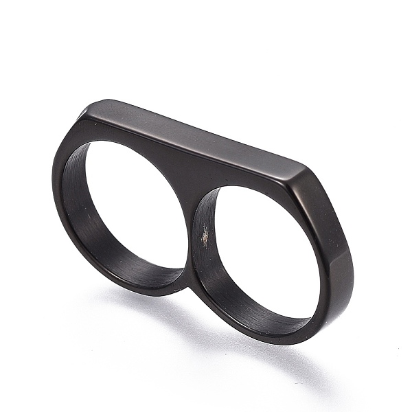 PandaHall 304 Stainless Steel Finger Rings, Double Rings, Gunmetal, Size 10, 20mm 304 Stainless Steel
PandaHall 304 Stainless Steel Finger Rings, Double Rings, Gunmetal, Size 10, 20mm 304 Stainless Steel