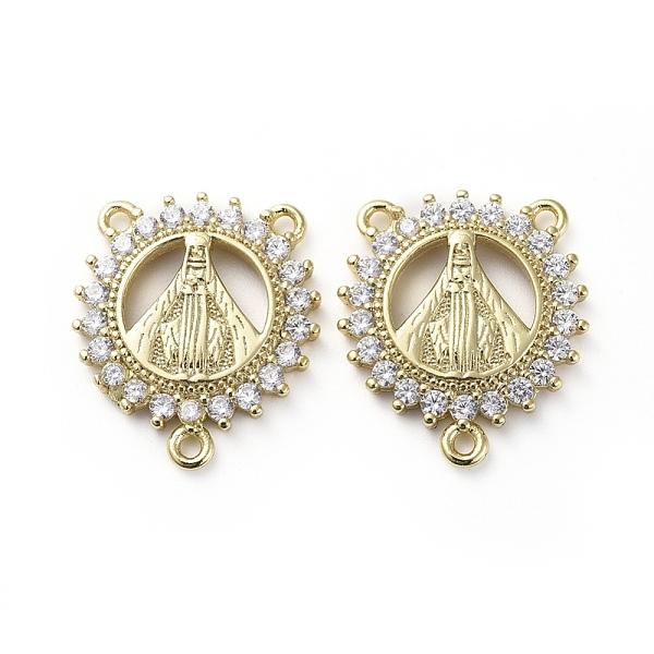 PandaHall Brass Micro Pave Cubic Zirconia Chandelier Component Links, 3 Loop Connectors, Ring with Virgin Mary, Rosary Center Piece, Clear...
PandaHall Brass Micro Pave Cubic Zirconia Chandelier Component Links, 3 Loop Connectors, Ring with Virgin Mary, Rosary Center Piece, Clear...