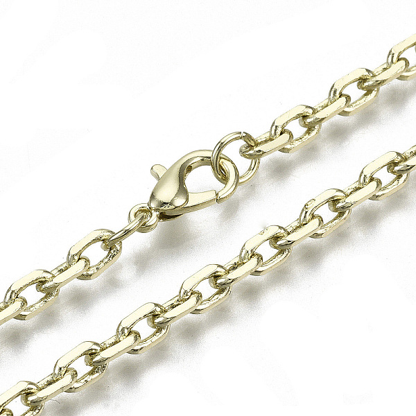 PandaHall Brass Cable Chains Necklace Making, with Brass Lobster Clasps, Unwelded, Light Gold, 18.3 inch(46.5cm) long, link: 5.5x4x1mm, jump...
PandaHall Brass Cable Chains Necklace Making, with Brass Lobster Clasps, Unwelded, Light Gold, 18.3 inch(46.5cm) long, link: 5.5x4x1mm, jump...