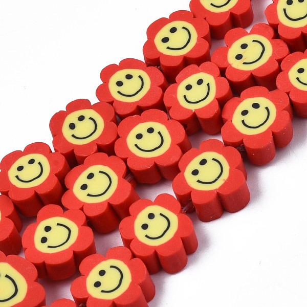 PandaHall Handmade Polymer Clay Bead Strands, Flower with Smile, Crimson, 8~10x8~10x4~5mm, Hole: 1.2~1.6mm, about 38~40pcs/strand, 12.99..., Pink
PandaHall Handmade Polymer Clay Bead Strands, Flower with Smile, Crimson, 8~10x8~10x4~5mm, Hole: 1.2~1.6mm, about 38~40pcs/strand, 12.99..., Pink