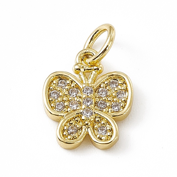 PandaHall Brass Micro Pave Clear Cubic Zirconia Butterfly Charms, with Open Jump Rings, Real 18K Gold Plated, 12.5x10x2mm, Ring: 5x0.8mm...
PandaHall Brass Micro Pave Clear Cubic Zirconia Butterfly Charms, with Open Jump Rings, Real 18K Gold Plated, 12.5x10x2mm, Ring: 5x0.8mm...