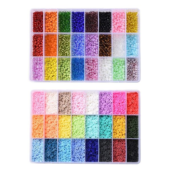 PandaHall DIY Beads Jewelry Kits, Including Disc/Flat Round Handmade Polymer Clay Beads, Heishi Beads, Mixed Styles Glass Round Seed Beads..., Multicolor
PandaHall DIY Beads Jewelry Kits, Including Disc/Flat Round Handmade Polymer Clay Beads, Heishi Beads, Mixed Styles Glass Round Seed Beads..., Multicolor
