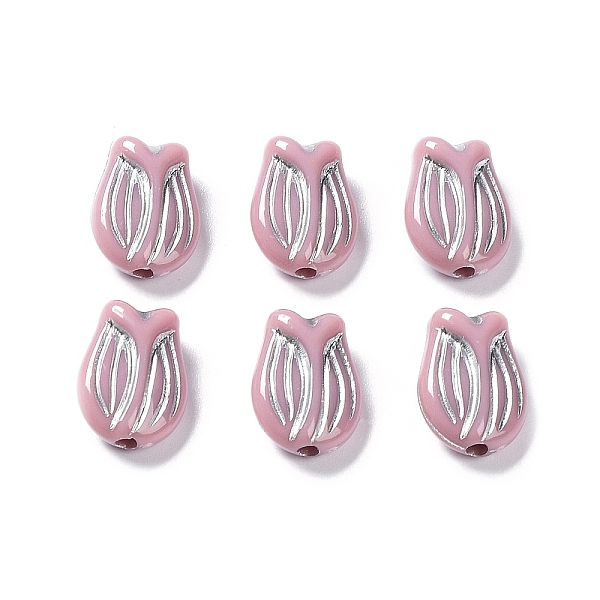 PandaHall Plating Opaque Acrylic Beads, Metal Enlaced, Tulip, Flamingo, 16x11.5x7mm, Hole: 2mm, about 670pcs/500g Acrylic Flower Pink
PandaHall Plating Opaque Acrylic Beads, Metal Enlaced, Tulip, Flamingo, 16x11.5x7mm, Hole: 2mm, about 670pcs/500g Acrylic Flower Pink
