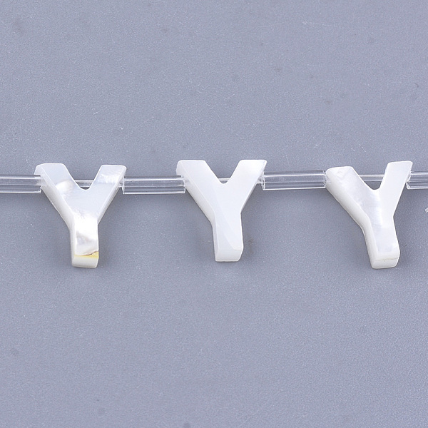 PandaHall Natural Sea Shell Beads, White Shell Mother of Pearl Shell, Top Drilled Beads, Letter.Y, 10x2.5~11.5x3mm, Hole: 0.8mm White Shell...
PandaHall Natural Sea Shell Beads, White Shell Mother of Pearl Shell, Top Drilled Beads, Letter.Y, 10x2.5~11.5x3mm, Hole: 0.8mm White Shell...