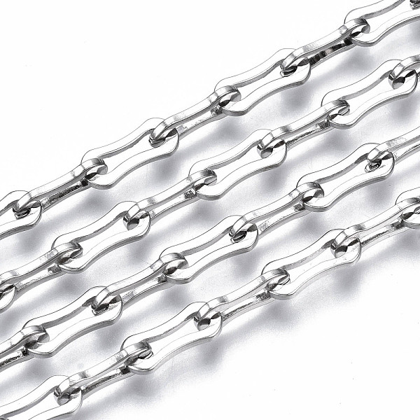 PandaHall 304 Stainless Steel Link Chains, with Spool, Unwelded, Nickel Free, Stainless Steel Color, 14x6x1.5mm, about 32.81 Feet(10m)/roll...
PandaHall 304 Stainless Steel Link Chains, with Spool, Unwelded, Nickel Free, Stainless Steel Color, 14x6x1.5mm, about 32.81 Feet(10m)/roll...