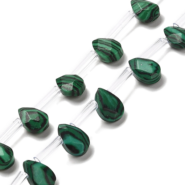 PandaHall Synthetic Malachite Beads Strands, Faceted, Teardrop, Top Drilled, 9x6x4mm, Hole: 0.8mm, about 32pcs/strand, 16.54''(42cm)...
PandaHall Synthetic Malachite Beads Strands, Faceted, Teardrop, Top Drilled, 9x6x4mm, Hole: 0.8mm, about 32pcs/strand, 16.54''(42cm)...