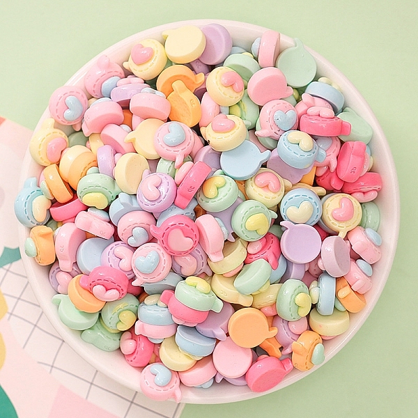 PandaHall Opaque Resin Cabochons, Rainbow Color Cartoon Cabochons, Flat Round, 11x13x6.5~7mm Resin Flat Round
PandaHall Opaque Resin Cabochons, Rainbow Color Cartoon Cabochons, Flat Round, 11x13x6.5~7mm Resin Flat Round