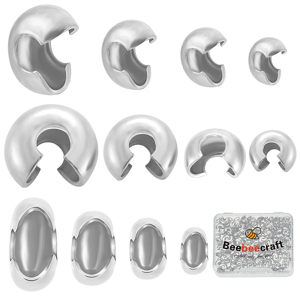 PandaHall Beebeecraft DIY Jewelry Making Finding Kit, Including 304 Stainless Steel Crimp Beads Covers, Stainless Steel Color, 200Pcs/box...
PandaHall Beebeecraft DIY Jewelry Making Finding Kit, Including 304 Stainless Steel Crimp Beads Covers, Stainless Steel Color, 200Pcs/box...
