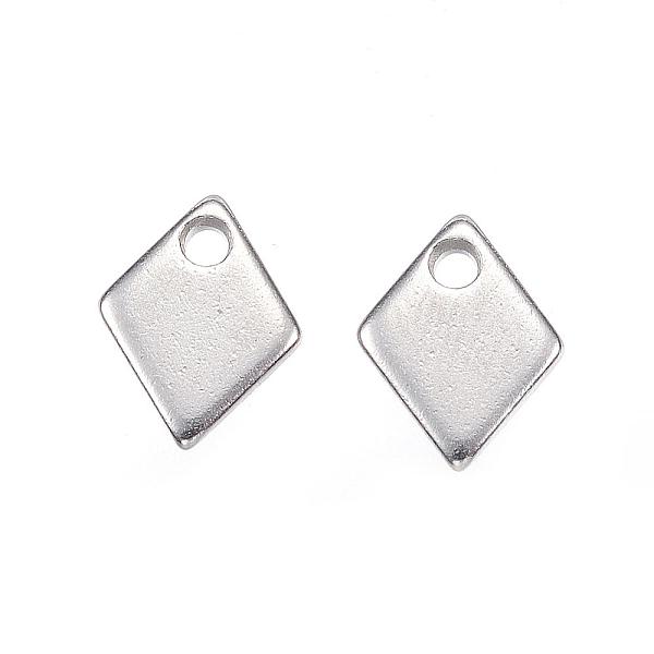 PandaHall 201 Stainless Steel Charms, Rhombus, Stainless Steel Color, 9x7x1mm, Hole: 1.2mm 201 Stainless Steel Rhombus
PandaHall 201 Stainless Steel Charms, Rhombus, Stainless Steel Color, 9x7x1mm, Hole: 1.2mm 201 Stainless Steel Rhombus