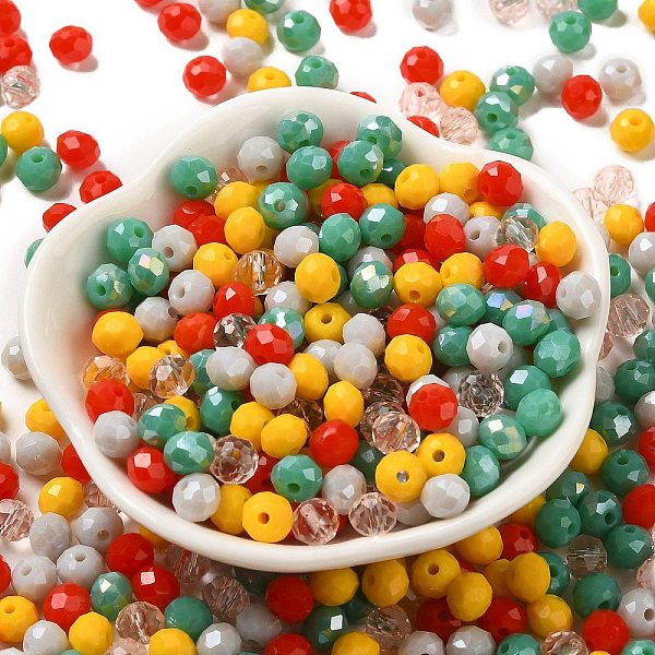 PandaHall Glass Beads, Faceted, Rondelle, Gray, 6x5mm, Hole: 1mm, about 2360pcs/500g Glass Rondelle Gray
PandaHall Glass Beads, Faceted, Rondelle, Gray, 6x5mm, Hole: 1mm, about 2360pcs/500g Glass Rondelle Gray
