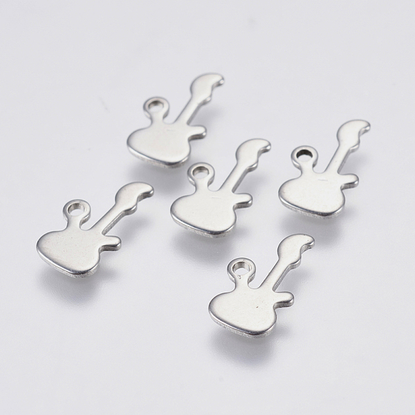 PandaHall 201 Stainless Steel Charms, Guitar, Stainless Steel Color, 12x6.5x0.8mm, Hole: 1mm 201 Stainless Steel Musical Instruments
PandaHall 201 Stainless Steel Charms, Guitar, Stainless Steel Color, 12x6.5x0.8mm, Hole: 1mm 201 Stainless Steel Musical Instruments