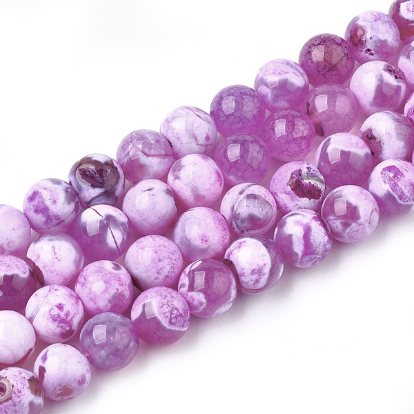 PandaHall Natural Fire Crackle Agate Beads Strands, Dyed, Round, Purple, 8mm, Hole: 1mm, about 46~48pcs/strand, 14.56 inch~15.15 inch Fire...
PandaHall Natural Fire Crackle Agate Beads Strands, Dyed, Round, Purple, 8mm, Hole: 1mm, about 46~48pcs/strand, 14.56 inch~15.15 inch Fire...