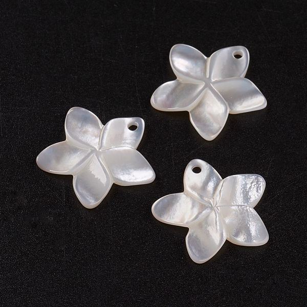 PandaHall Natural White Shell Mother of Pearl Shell Pendants, Flower, 18.5x19x2mm, Hole: 1.5mm White Shell Flower
PandaHall Natural White Shell Mother of Pearl Shell Pendants, Flower, 18.5x19x2mm, Hole: 1.5mm White Shell Flower