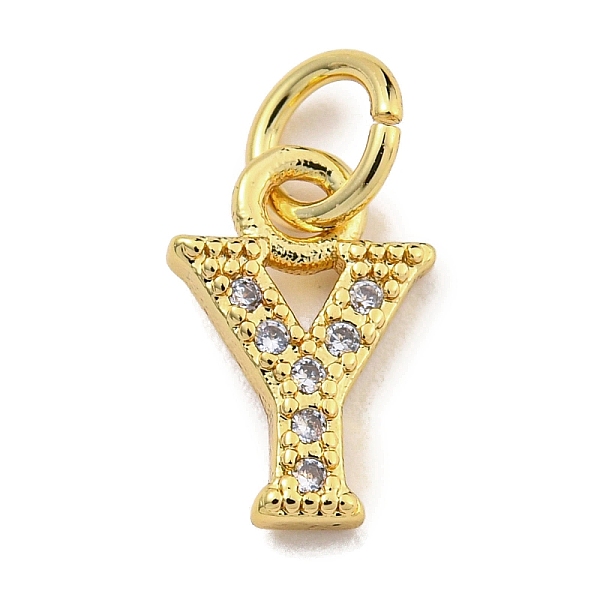 PandaHall Initial Letter Brass with Cubic Zirconia Charms, Real 18K Gold Plated, Long-Lasting Plated, Lead Free & Cadmium Free, Letter Y..., Clear
PandaHall Initial Letter Brass with Cubic Zirconia Charms, Real 18K Gold Plated, Long-Lasting Plated, Lead Free & Cadmium Free, Letter Y..., Clear