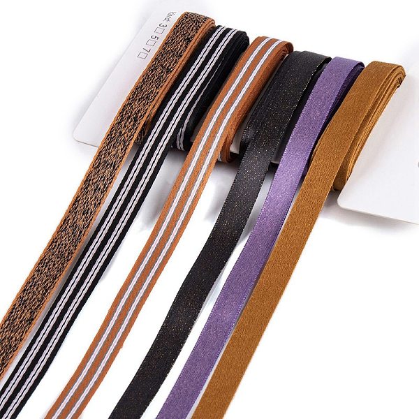 PandaHall 18Pcs 6 Styles Halloween Polyester & Polycotton Ribbons Sets, for Bowknot Making, Gift Wrapping, Mixed Color, 3/8 inch(10~11mm), 3..., Multicolor
PandaHall 18Pcs 6 Styles Halloween Polyester & Polycotton Ribbons Sets, for Bowknot Making, Gift Wrapping, Mixed Color, 3/8 inch(10~11mm), 3..., Multicolor