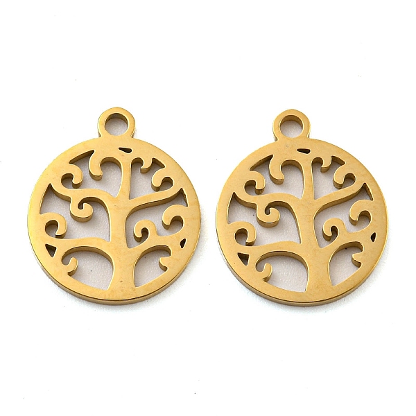 PandaHall Ion Plating(IP) 316 Surgical Stainless Steel Charms, Laser Cut, Flat Round with Tree of Life Charm, Real 18K Gold Plated...
PandaHall Ion Plating(IP) 316 Surgical Stainless Steel Charms, Laser Cut, Flat Round with Tree of Life Charm, Real 18K Gold Plated...