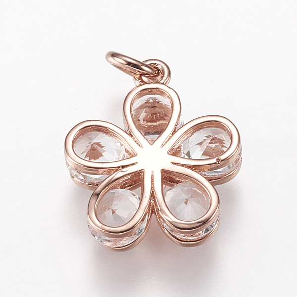 PandaHall Brass Micro Pave Cubic Zirconia Pendants, Flower, Rose Gold, 16.5x14x4mm, Hole: 3mm Brass+Cubic Zirconia Flower Clear
PandaHall Brass Micro Pave Cubic Zirconia Pendants, Flower, Rose Gold, 16.5x14x4mm, Hole: 3mm Brass+Cubic Zirconia Flower Clear