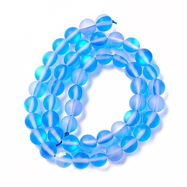 PandaHall Synthetic Moonstone Beads Strands, Frosted, Round, Dodger Blue, 8mm, Hole: 1mm, about 43~47pcs/strand, 14.37''~15.08''...
PandaHall Synthetic Moonstone Beads Strands, Frosted, Round, Dodger Blue, 8mm, Hole: 1mm, about 43~47pcs/strand, 14.37''~15.08''...