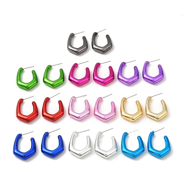 PandaHall Polygon Acrylic Stud Earrings, Half Hoop Earrings with 316 Surgical Stainless Steel Pins, Mixed Color, 30x6.5mm Acrylic Polygon..., Multicolor
PandaHall Polygon Acrylic Stud Earrings, Half Hoop Earrings with 316 Surgical Stainless Steel Pins, Mixed Color, 30x6.5mm Acrylic Polygon..., Multicolor