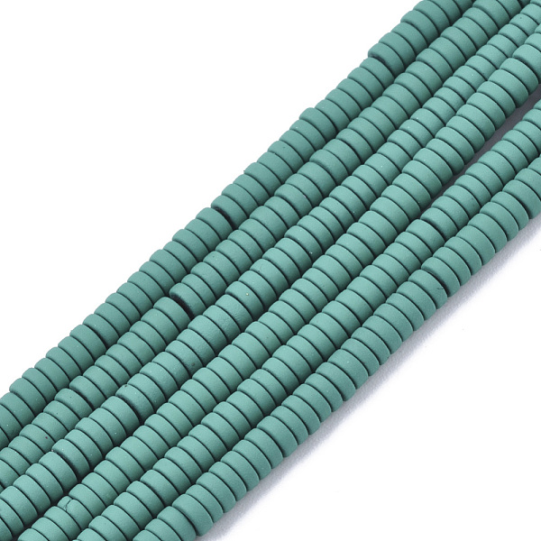 PandaHall Spray Painted Non-magnetic Synthetic Hematite Beads Strands, Heishi Beads, Flat Round/Disc, Teal, 3x1mm, Hole: 0.8mm, about..., Cyan
PandaHall Spray Painted Non-magnetic Synthetic Hematite Beads Strands, Heishi Beads, Flat Round/Disc, Teal, 3x1mm, Hole: 0.8mm, about..., Cyan