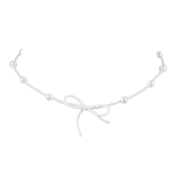 PandaHall Bowknot Seed Beads Beaded Necklaces, Shell Pearl Necklaces for Women, White, 16.14 inch(41cm) Glass Bowknot White
PandaHall Bowknot Seed Beads Beaded Necklaces, Shell Pearl Necklaces for Women, White, 16.14 inch(41cm) Glass Bowknot White