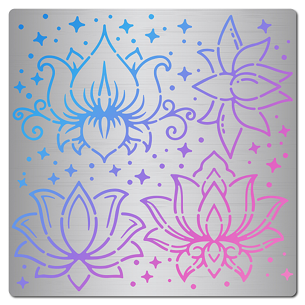 PandaHall GORGECRAFT 6.3 Inch Lotus Flower Metal Stencil Stainless Steel Floral Painting Template Journal Tool for Painting Wood Burning...
PandaHall GORGECRAFT 6.3 Inch Lotus Flower Metal Stencil Stainless Steel Floral Painting Template Journal Tool for Painting Wood Burning...