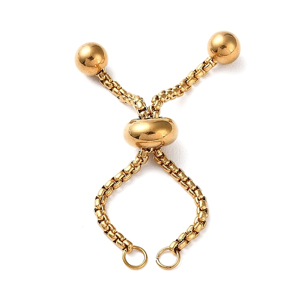 PandaHall 304 Stainless Steel Adjustable Finger Ring Findings, Slider Chains for Finger Ring Making, Golden, 94mm 304 Stainless Steel
PandaHall 304 Stainless Steel Adjustable Finger Ring Findings, Slider Chains for Finger Ring Making, Golden, 94mm 304 Stainless Steel